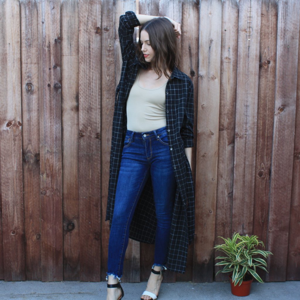 Grid Print Duster